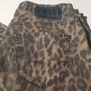 Big star cheetah  print jeans